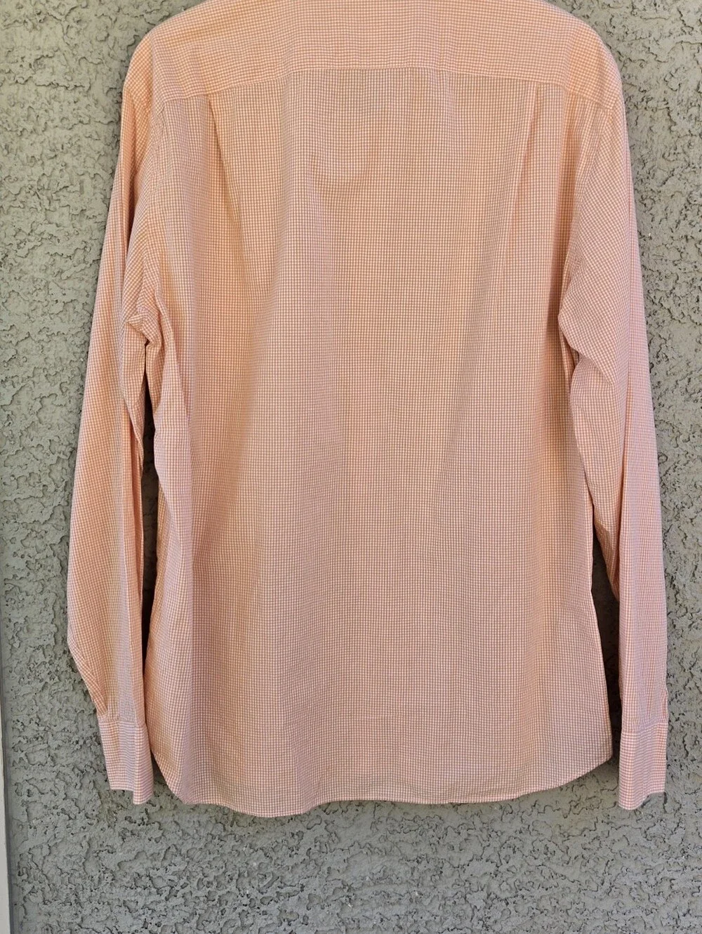 J. Crew Men’s Peach Gingham Button-Down Shirt